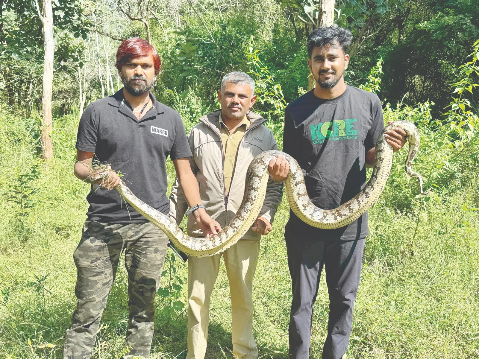 ಚಿಕ್ಕತೊಟ್ಲುಕೆರೆಯಲ್ಲಿ ಹೆಬ್ಬಾವು ರಕ್ಷಣೆ