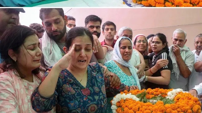 ಚಂಡೀಗಢ || ಹಸುಗೂಸನ್ನು ಹಗಲಿನ ವೀರಯೋಧನಿಗೆ ಅಂತಿಮ ನಮನ pilot Lokendra..!
