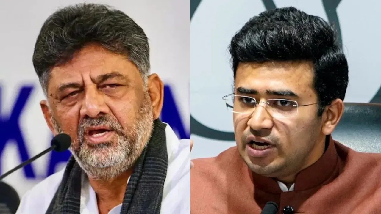 DCM DK ShivaDCM DK Shivakumarkumar  ಜತೆ ಬಹಿರಂಗ ಚರ್ಚೆಗೆ ಸಿದ್ಧ: Tejasvi Surya ಸವಾಲು..!