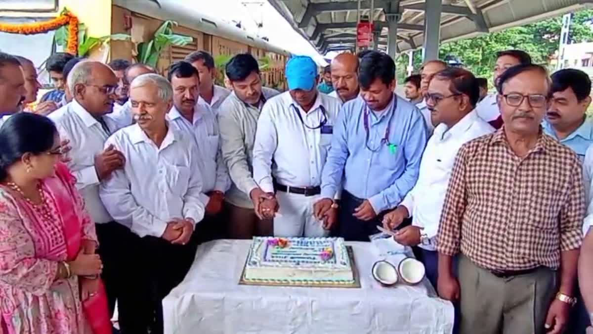 13th birthday celebration of Tumkur - Bangalore Fast Passenger Train