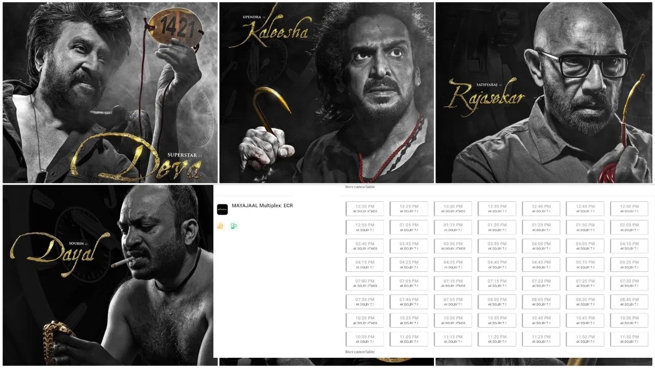‘ಕೂಲಿ’ ಚಿತ್ರಕ್ಕೆ ಒಂದೇ ಮಲ್ಟಿಪ್ಲೆಕ್ಸ್ನಲ್ಲಿ 56 ಶೋ; ಡಬಲ್ ದುಡ್ಡು ಕೊಡ್ತೀನಿ ಎಂದರೂ ಒಂದೇ 1 ಟಿಕೆಟ್ ಇಲ್ಲ.