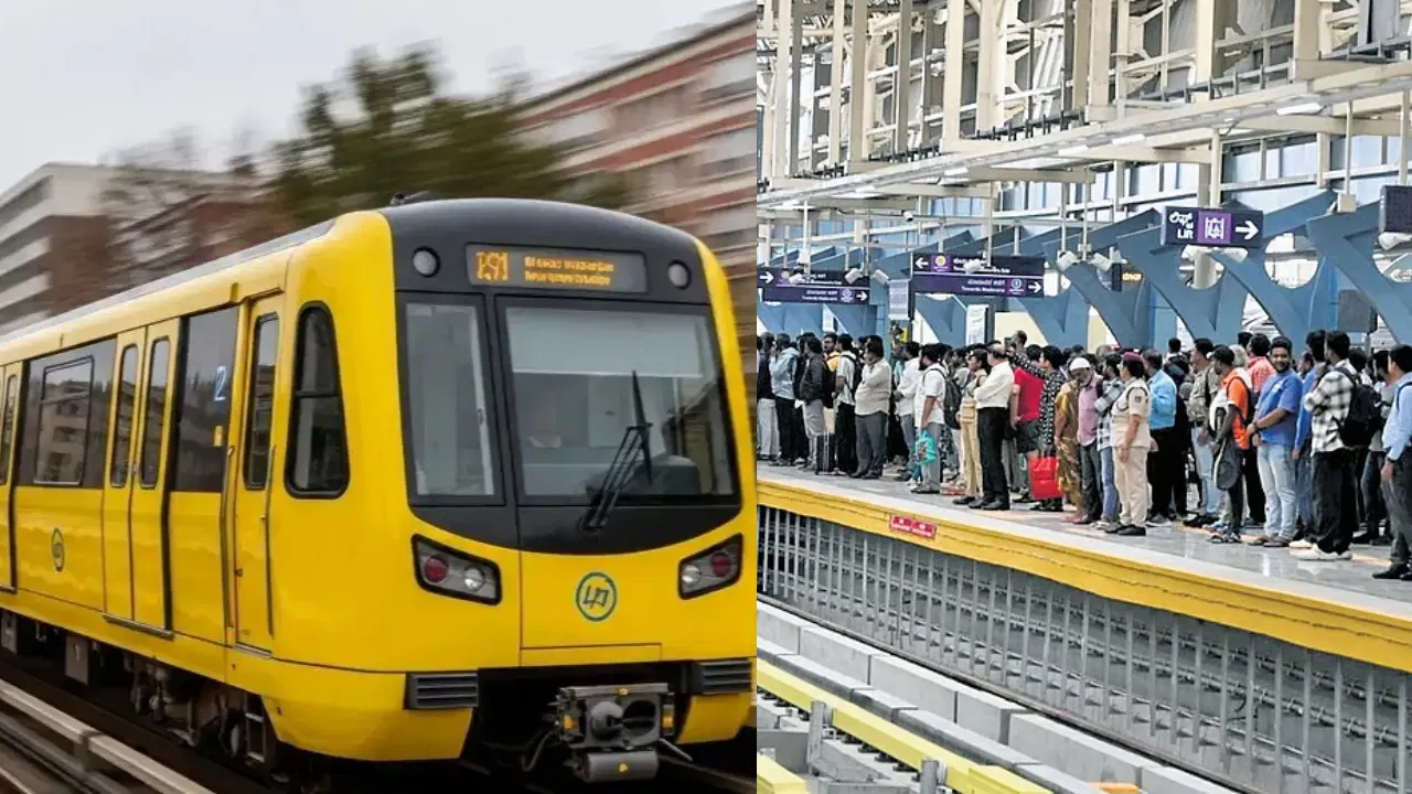 ಯೆಲ್ಲೋ ಲೈನ್ ಮೆಟ್ರೋಗೆ ಗುಡ್ ನ್ಯೂಸ್: ಐದನೇ ರೈಲು ಟೆಸ್ಟಿಂಗ್ ಶುರು, ಶೀಘ್ರದಲ್ಲೇ 15 ನಿಮಿಷಕ್ಕೆ ಒಮ್ಮೆ ರೈಲು!