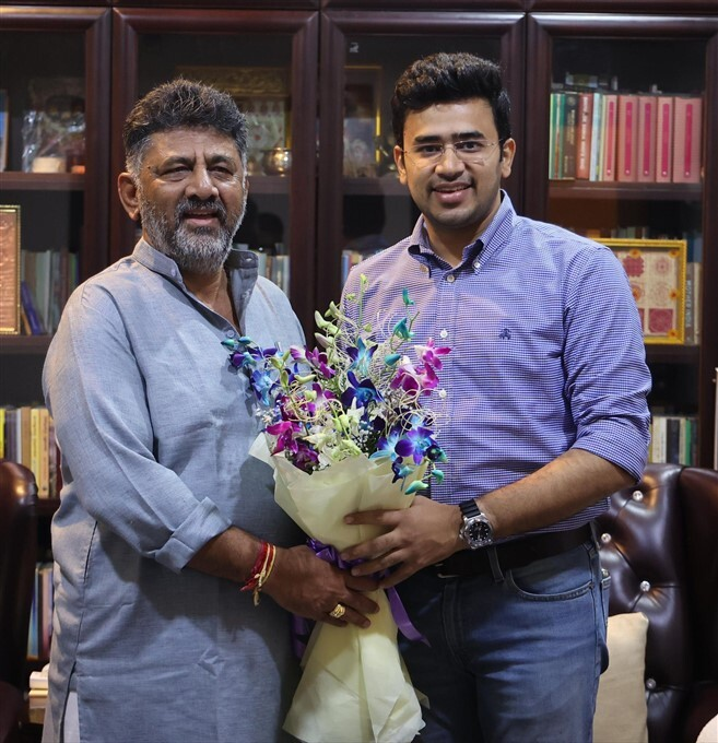  “ತೇಜಸ್ವಿ ಸೂರ್ಯ ಬಗ್ಗೆ ಕೇಳಬೇಡಿ, ಆತ ವೇಸ್ಟ್ ಮೆಟೀರಿಯಲ್!” — ಸುರಂಗ ಮಾರ್ಗ ವಿರೋಧಕ್ಕೆ DK ಶಿವಕುಮಾರ್ ಕಿಡಿ.