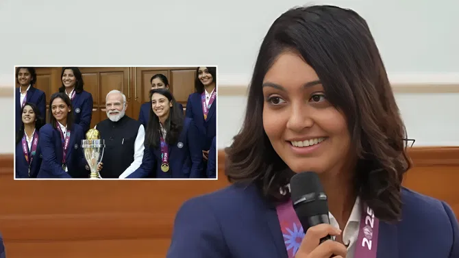 ನಿಮ್ಮ ಚರ್ಮ ಯಾವಾಗಲೂ ಹೊಳೆಯುತ್ತಿರುತ್ತದೆ!” — ಪ್ರಧಾನಿ ಮೋದಿ ಅವರ ಬಳಿ ಹರ್ಲೀನ್ ಡಿಯೋಲ್‌ನ ಕುತೂಹಲಕರ ಪ್ರಶ್ನೆ