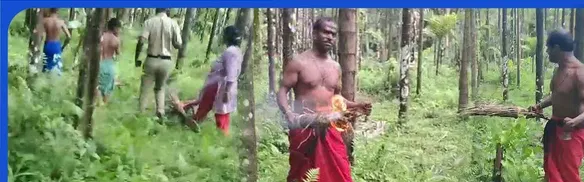 ಚಿಕ್ಕಮಗಳೂರಲ್ಲಿ “ಕಾಂತಾರಾ ಸ್ಟೈಲ್” ಹೈಡ್ರಾಮಾ! ಜಮೀನು ಸರ್ವೆ ವೇಳೆ ಕೈಯಲ್ಲಿ ಬೆ*ಕಿ ಹಿಡಿದು ಹ*ಲ್ಲೆ ನಡೆಸಿದ ವ್ಯಕ್ತಿ