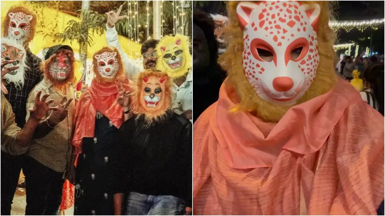 ಮಾಸ್ಕ್ ಧರಿಸಿ ಬಸವನಗುಡಿ ಕಡಲೆಕಾಯಿ ಪರಿಷೆ ಸುತ್ತಾಟ ಮಾಡಿದ ರಚಿತಾ ರಾಮ್.