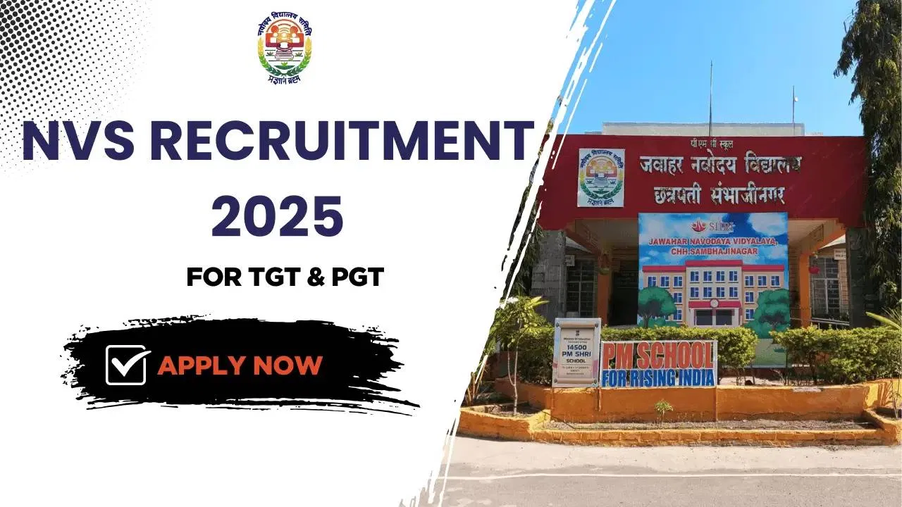 ನವೋದಯ ವಿದ್ಯಾಲಯ ಸಮಿತಿಯಲ್ಲಿ 5,700+ ಹುದ್ದೆಗಳ ಭರ್ತಿ ಪ್ರಾರಂಭ! ಡಿ.4ರೊಳಗೆ ಅರ್ಜಿ ಸಲ್ಲಿಸಿ.