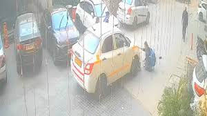 ಅಕ್ಕನ ಹಿಂದೆ ಓಡುತ್ತಿದ್ದ ವಿದ್ಯಾರ್ಥಿಯ ಮೇಲೆ ಕ್ಯಾಬ್ ಹತ್ತಿಸಿದ ಚಾಲಕ.