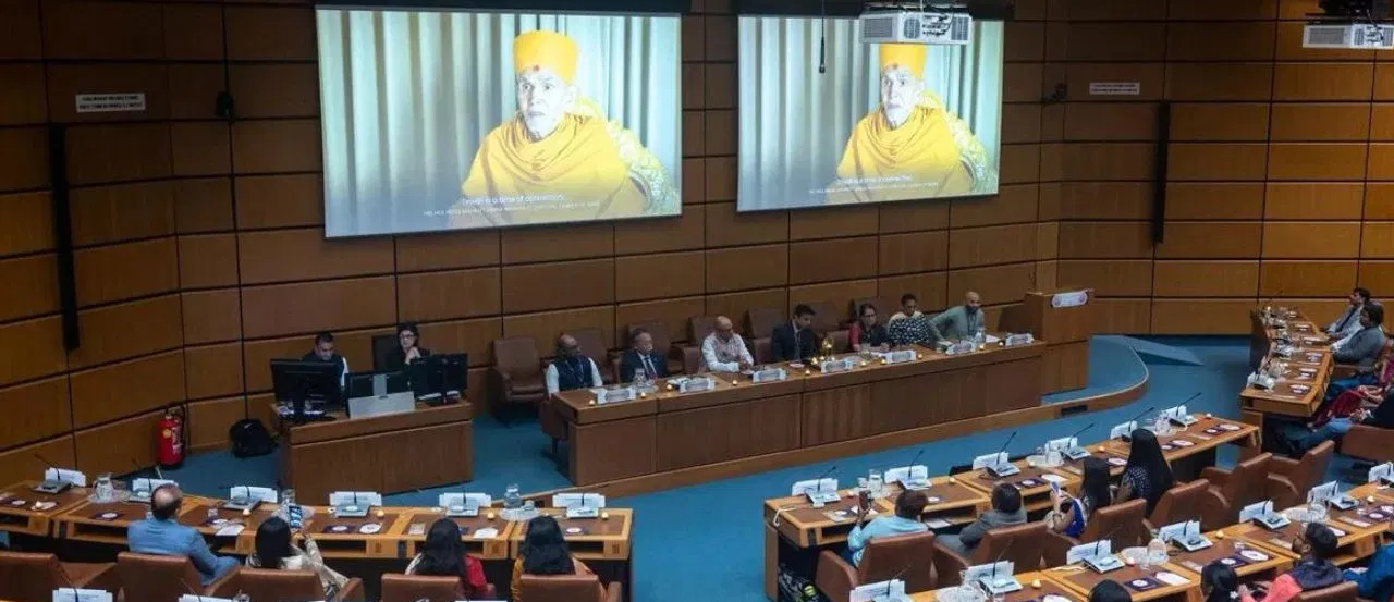 ವಿಶ್ವ ಶಾಂತಿ–ಮಾನವೀಯತೆಗಾಗಿ 30 ವರ್ಷ: ವಿಯೆನ್ನಾದಲ್ಲಿ BAPS –ವಿಶ್ವಸಂಸ್ಥೆ ಜಾಗತಿಕ ಸಂಭ್ರಮ.