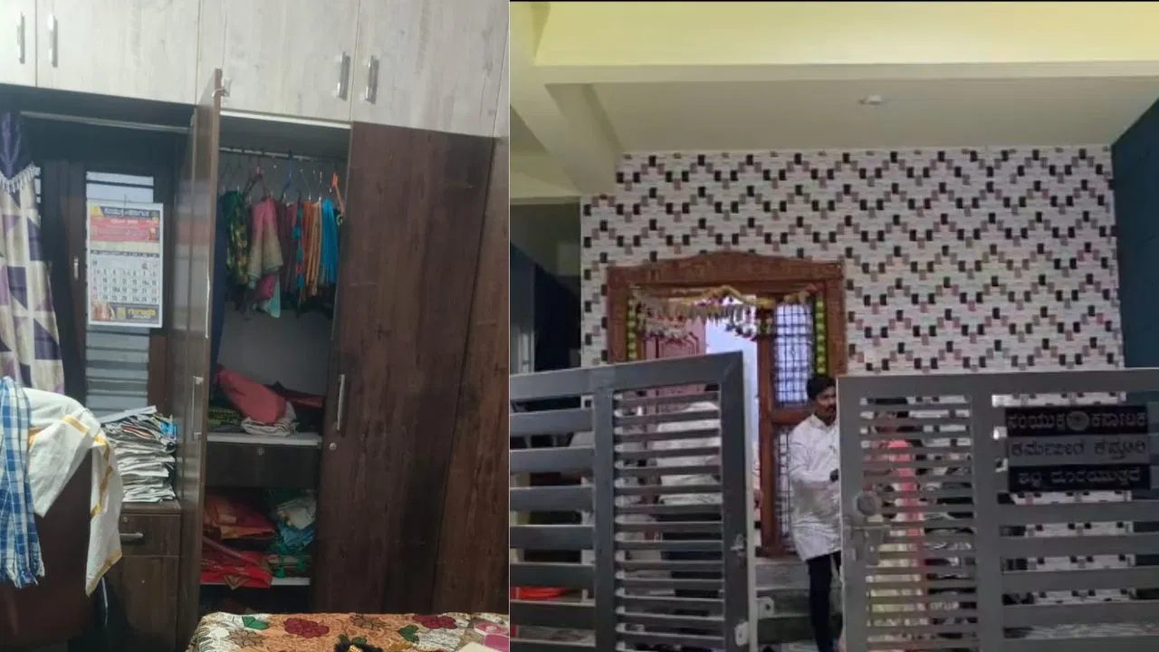 ಶಿಕ್ಷಕಿಯ ಮನೆಯಿಂದ 14 ಲಕ್ಷ ನಗದು–ಆಭರಣ ಲೂಟಿ.