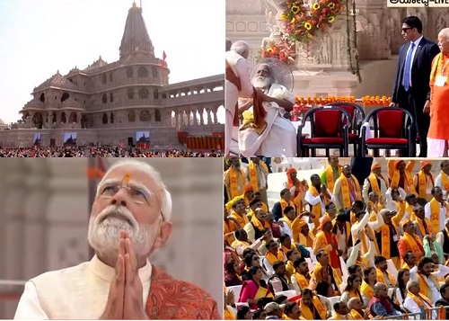 ಅಯೋಧ್ಯೆಯಲ್ಲಿ ಧರ್ಮ ಧ್ವಜಾರೋಹಣ ನೆರವೇರಿಸಿದ ಪ್ರಧಾನಿ ಮೋದಿ, ಭಕ್ತರಿಗೆ ಮುಕ್ತ ಆಹ್ವಾನ