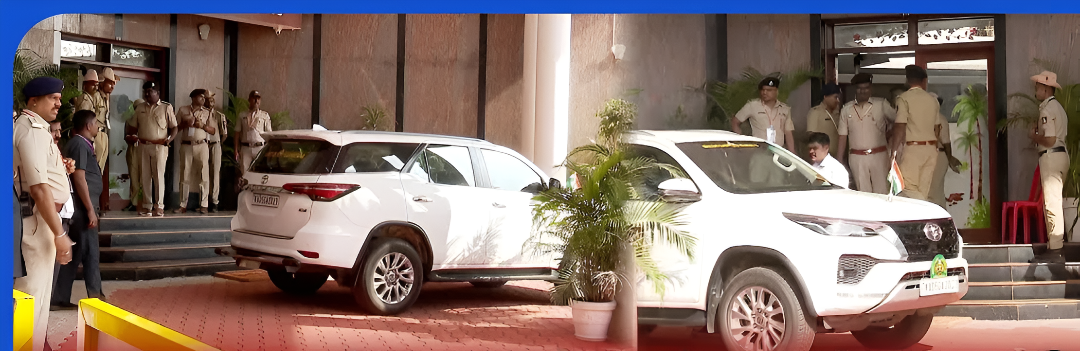 CM ಸರ್ಕ್ಯೂಟ್ ಹೌಸ್‌ನಲ್ಲಿ ಕಠಿಣ ಸೆಕ್ಯೂರಿಟಿ.