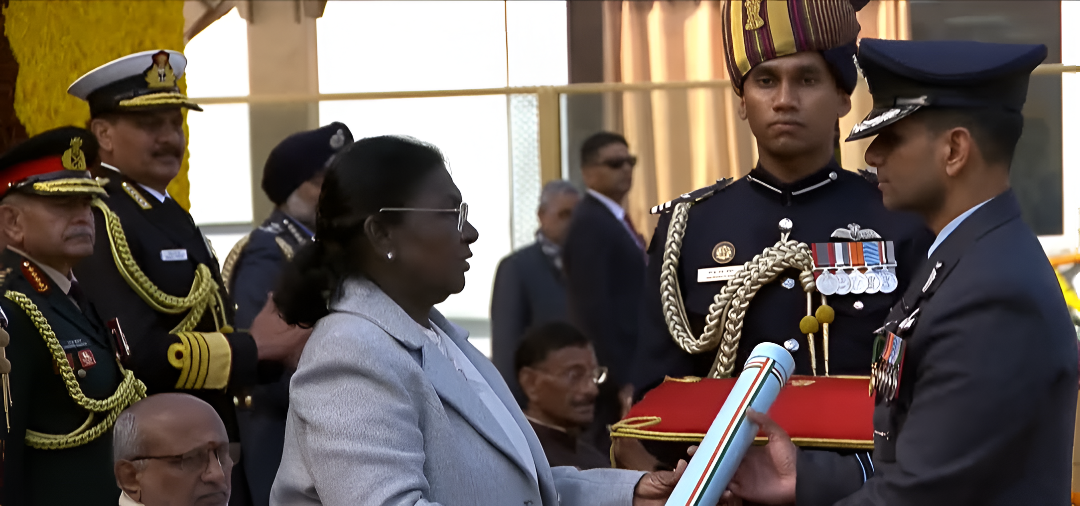 ಗ್ರೂಪ್ ಕ್ಯಾಪ್ಟನ್ ಶುಭಾಂಶು ಶುಕ್ಲಾಗೆ ಅಶೋಕ ಚಕ್ರ ಪ್ರದಾನ.