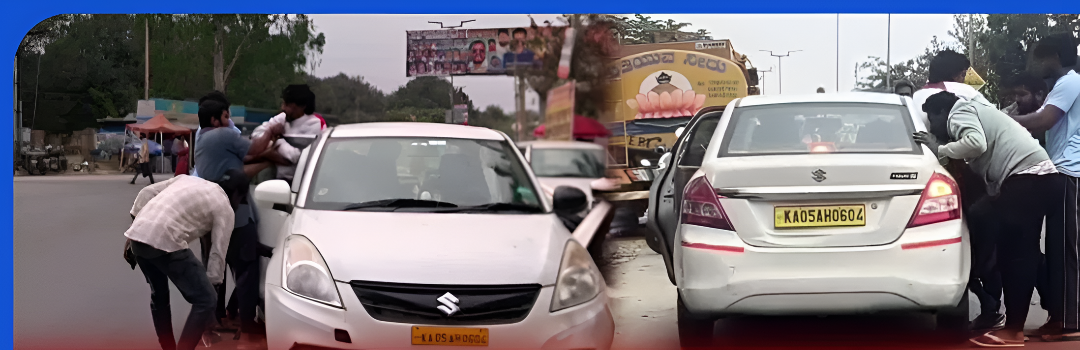 ನಡುರಸ್ತೆಯಲ್ಲೇ ಸಿನಿಮೀಯ ರೀತಿಯಲ್ಲಿ ಕಿಡ್ನ್ಯಾಪ್ ಗೆ ಯತ್ನ.