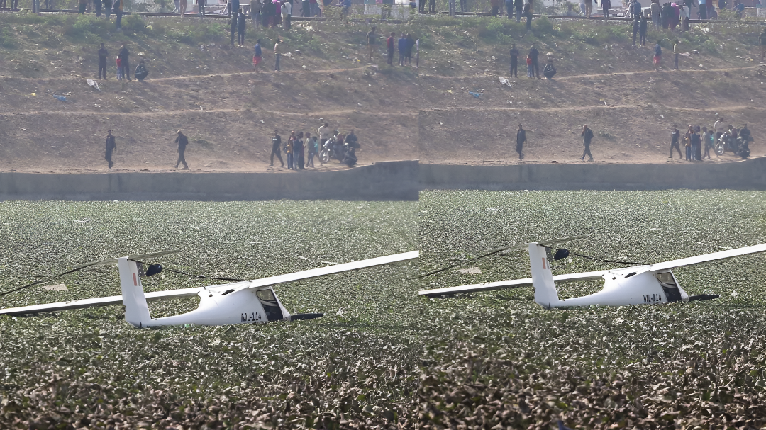 ಪ್ರಯಾಗ್ರಾಜ್‌ನಲ್ಲಿ ಭಾರತೀಯ ವಾಯುಪಡೆಯ ಮೈಕ್ರೋಲೈಟ್ ವಿಮಾನ ಪತನ.