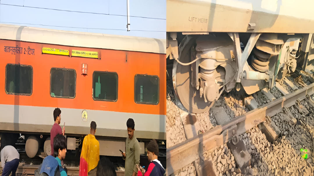 ಒಡಿಶಾದಲ್ಲಿ ಚೆನ್ನೈ ಸೆಂಟ್ರಲ್ ಎಕ್ಸ್​​​ಪ್ರೆಸ್ ರೈಲು ಹಳಿ ತಪ್ಪಿದ ಘಟನೆ.