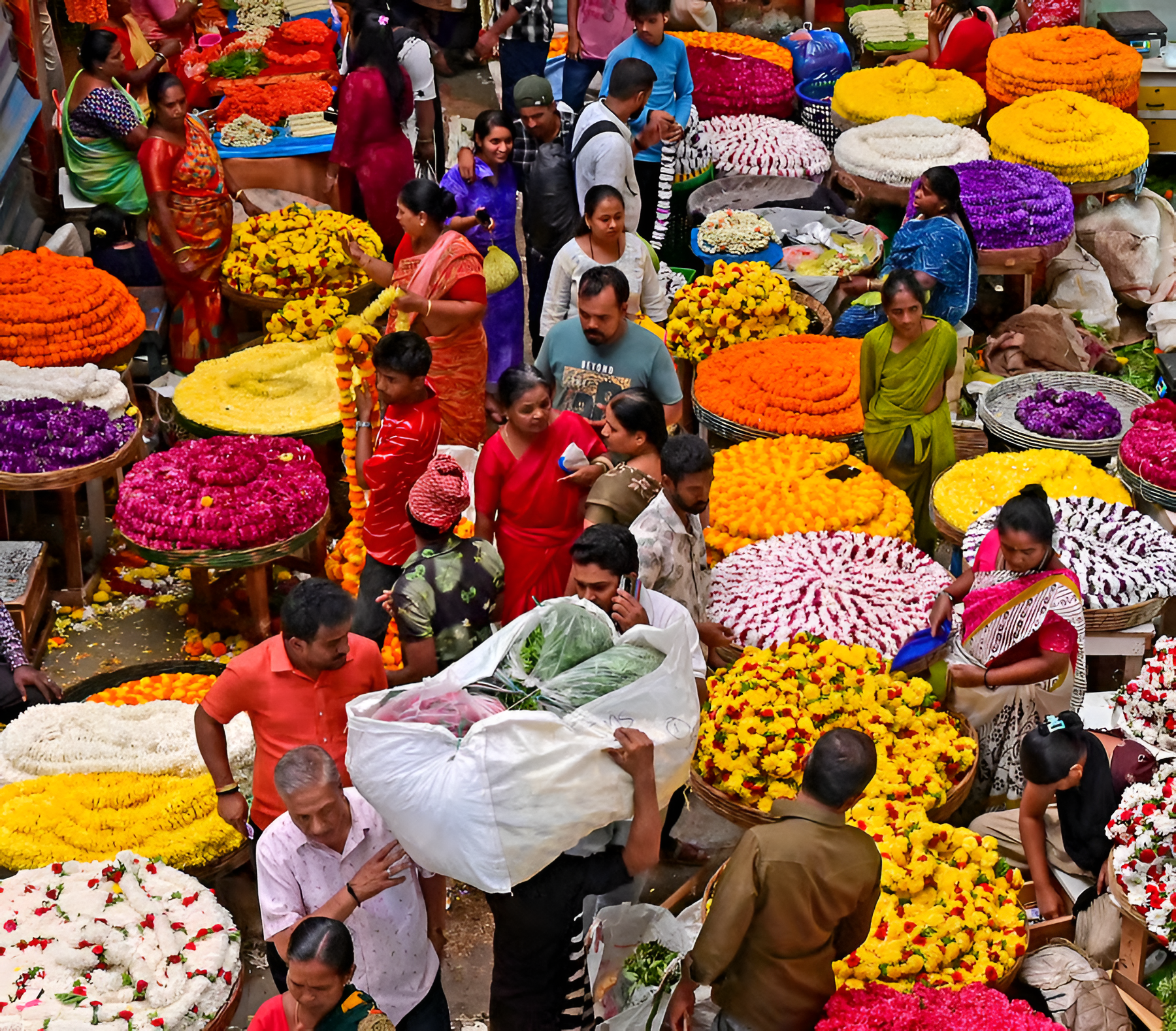 ಯುಗಾದಿ ಸಂಭ್ರಮ: ಬೆಂಗಳೂರಿನಲ್ಲಿ ಖರೀದಿ ಭರಾಟೆ ಜೋರು.