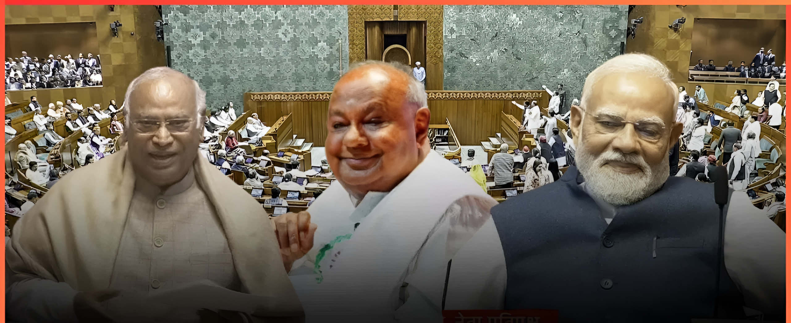 ಖರ್ಗೆ ಹೇಳಿದ ಹಾಸ್ಯ: “ದೇವೇಗೌಡರು ಪ್ರೀತಿಸಿದರು, ಮೋದಿಯವರೊಂದಿಗೆ ಮದುವೆ”.