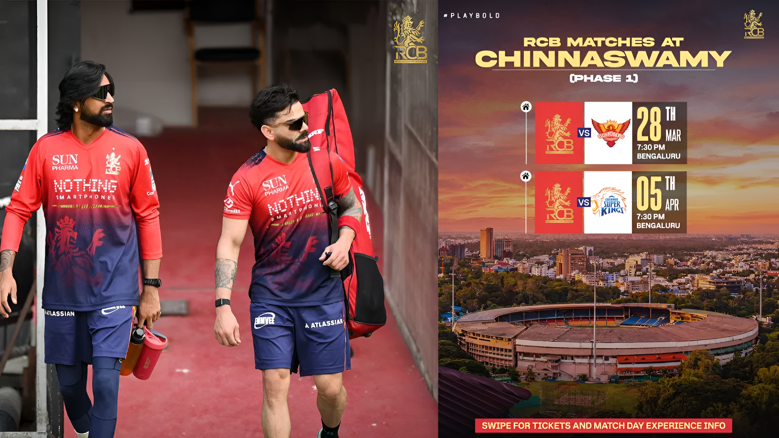 IPL 2026: RCB vs ಸನ್ರೈಸರ್ಸ್ ಹೈದರಾಬಾದ್ .