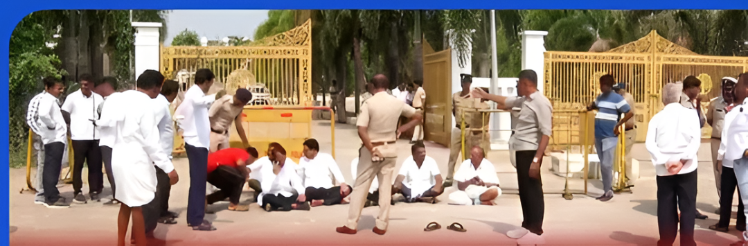 ಹರಿಹರ ಪಂಚಮಸಾಲಿ ಮಠದ ಮುಂದೆ ಭಕ್ತರ ಗಲಾಟೆ!