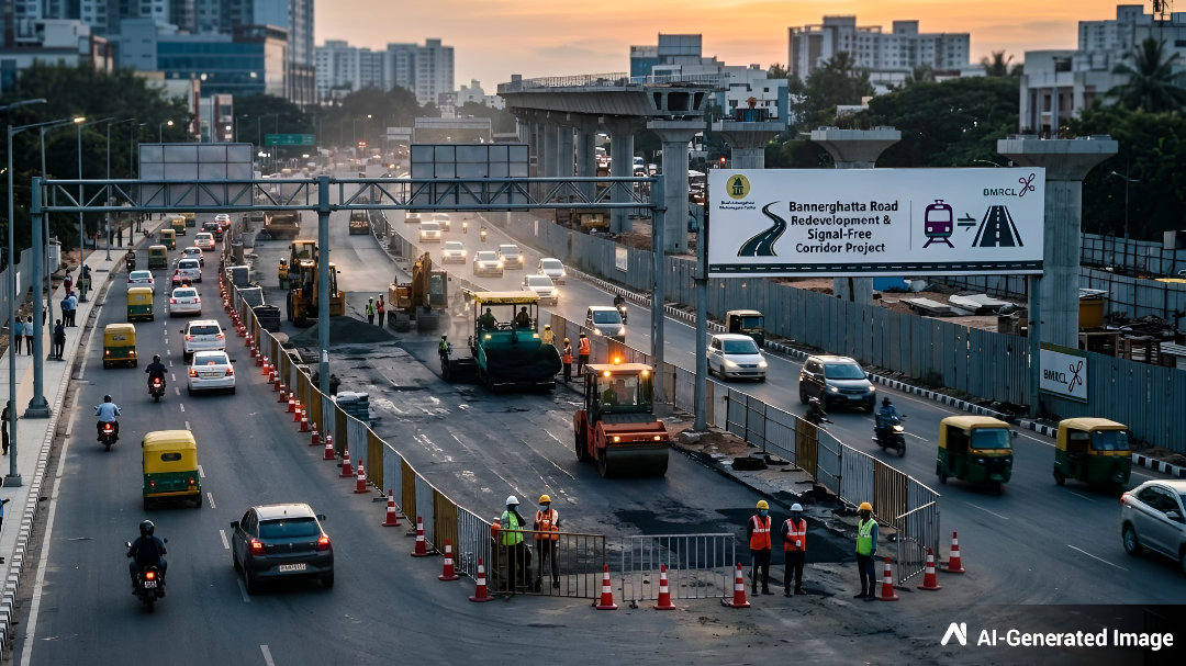 ಬನ್ನೇರುಘಟ್ಟ ರಸ್ತೆಗೆ ತಾತ್ಕಾಲಿಕ ರಿಲೀಫ್.!
