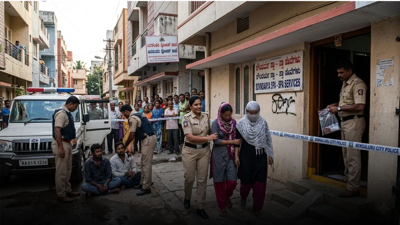 ಬೆಂಗಳೂರಿನಲ್ಲಿ ವೇ*ವಾಟಿಕೆ ಜಾಲದ ಮೇಲೆ ದಾಳಿ.!