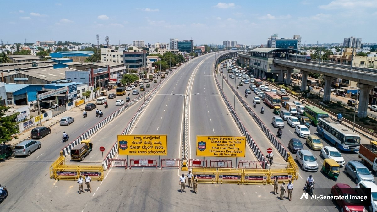 ಹೋಟೆಲ್ ದರ ಏರಿಕೆ, ಪೀಣ್ಯ ಫ್ಲೈಓವರ್ ಬಂದ್ ಟ್ರಾಫಿಕ್ ಶಾಕ್.!